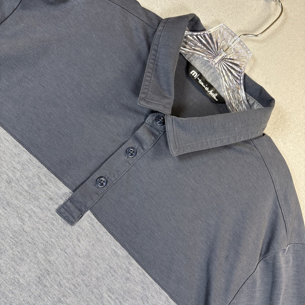 Travis Mathew Polo Shirt Men's XL Gray Golf Short Sleeve